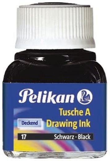 Tusche A 523 - 10 ml Glas, schwarz